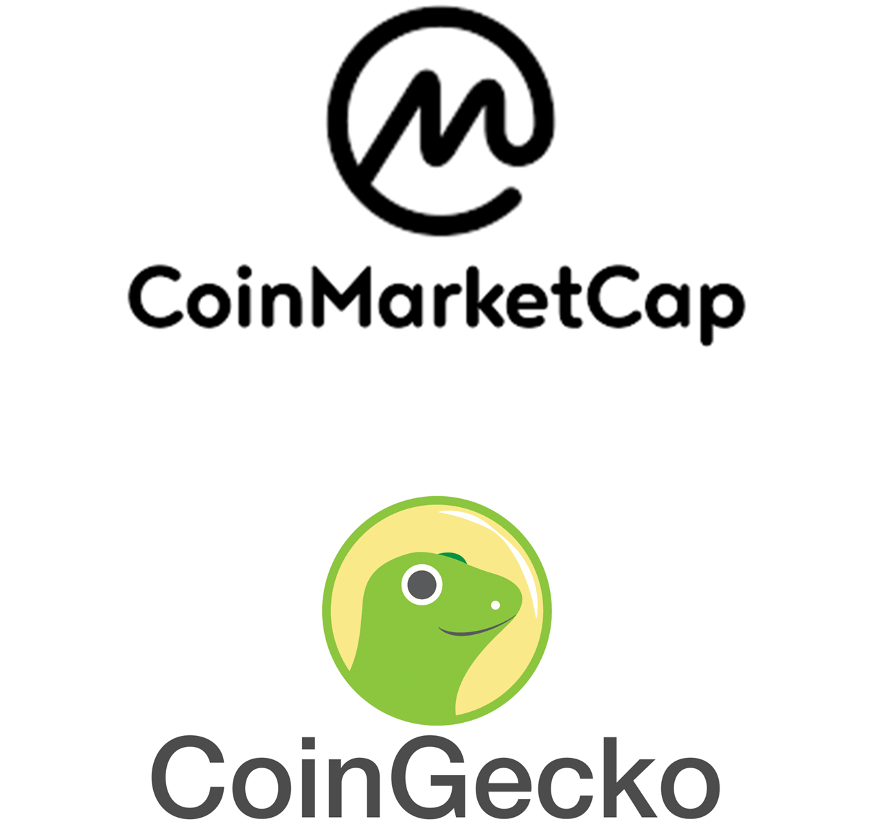 Coin Gecko and Coin Market Cap logo